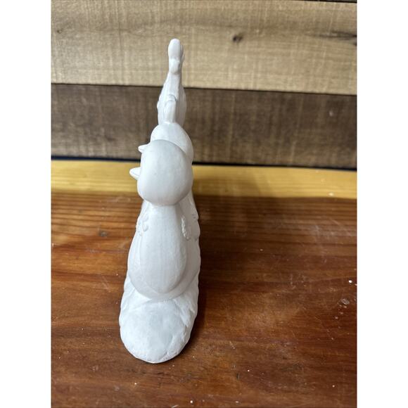 Ready to Paint Ceramic Penguins Snowflakes Chill Holiday Winter Decor 10” Long - Picture 4 of 5